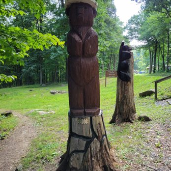 Monroe Run Vista Over Look - Smokey Bear sculpture - Parks Near Me - Grantsville, Maryland