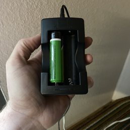 I bought a Charger and two 18650 batteries.