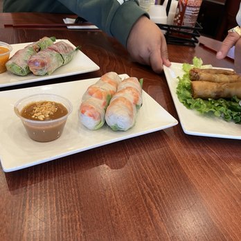 Pho 90 Degree - Milpitas - 3 types of spring rolls (off the appetizer menu, can't remember the prices) - Vietnamese Near Me - Milpitas, California