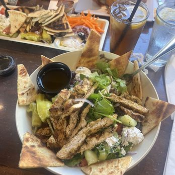 The Marketplace Grill Cafe - Greek chicken salad you can't go wrong with it so delicious - New American Near Me - Downey, California The Marketplace Grill Cafe - Greek chicken salad you can't go wrong with it so delicious - New American Near Me - Downey, California