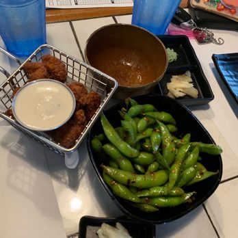 Sushi Boom - Chicken Karaage, Garlic Edamame - Sushi Bars Near Me - Orange, California Sushi Boom - Chicken Karaage, Garlic Edamame - Sushi Bars Near Me - Orange, California
