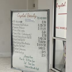 Crystal Beauty - Service Menu