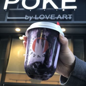 POKE by Love Art - Ube milk tea was delicious. Highly recommend ! - Poke Near Me - Boston, Massachusetts