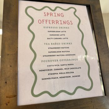 Scout Coffee Company - spring menu - Coffee Roasteries Near Me - Morro Bay, California