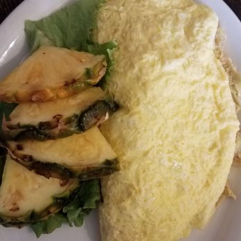 Egg Plantation - The Randall omelet (four egg) with fresh pineapple slices. - Breakfast & Brunch Near Me - Newhall, California