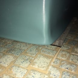 Gap where tile doesn't fit correctly Gap where tile doesn't fit correctly