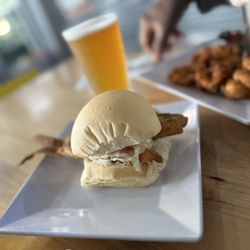La Camaronera Seafood Joint & Fish Market - Fried Fish Corvina Sandwich