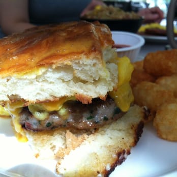 Cafe Julia - Homemade biscuit sandwich - Cafes Near Me - Honolulu, Hawaii