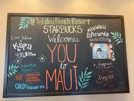 Menu photo 1 Starbucks Kihei, HI