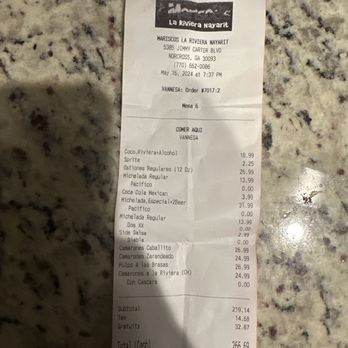 Mariscos La Riviera Nayarit - Seafood Near Me - Norcross, Georgia