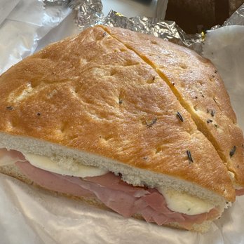 ALIDORO - Focaccia + Mortadella + Prosciutto + Fresh Mozzarella + Sundried tomatoes + Pesto cream - Sandwiches Near Me - New York, New York ALIDORO - Focaccia + Mortadella + Prosciutto + Fresh Mozzarella + Sundried tomatoes + Pesto cream - Sandwiches Near Me - New York, New York
