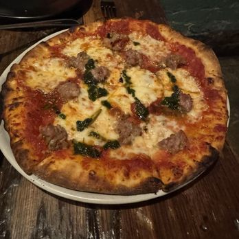 Paladar 511 - Tomato sauce, mozzarella, basil pizza with Italian sausage. It was delish! - Pizza Near Me - New Orleans, Louisiana Paladar 511 - Tomato sauce, mozzarella, basil pizza with Italian sausage. It was delish! - Pizza Near Me - New Orleans, Louisiana