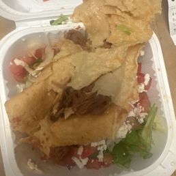 A very soggy and disgusting taco from Casa Adelita! A very soggy and disgusting taco from Casa Adelita!