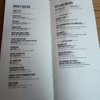 ColdFire Brewing - Menu as of 12/25 - Breweries Near Me - Eugene, Oregon
