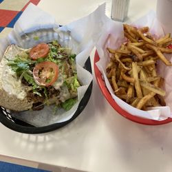 All Star Philly Subs - Philly steak and fries!