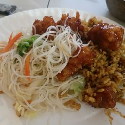 Shrimp Fried Rice, Shanghai Noodles, and General Tso's Chicken. Shrimp Fried Rice, Shanghai Noodles, and General Tso's Chicken.