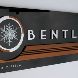 Glaeser Sign Company - Custom & unique signs, free standing signs, building signs, sandwich boards, & more. Bentley's sign - By Glaeser Signs