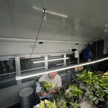 Fireproof Coffee - Their little plant farm in a bus! - Coffee & Tea Near Me - Redlands, California