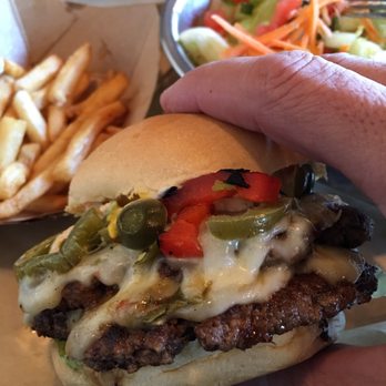 Crafty Burg'r - Double spicy burger! - Burgers Near Me - Cornelius, North Carolina