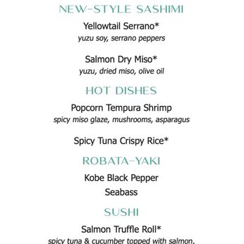 Taisho - DineLA menu - Sushi Bars Near Me - Sherman Oaks, California Taisho - DineLA menu - Sushi Bars Near Me - Sherman Oaks, California