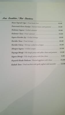 Menu photo 6 Karaköy Lokantası Istanbul, 34 Menu photo 6 Karaköy Lokantası Istanbul, 34