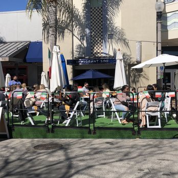 Immigrant Son Caffe - Eatery Front with outdoor seating setup - New American Near Me - Ventura, California
