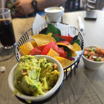 Hole 19 Craft Kitchen - Tri color chips with guacamole, pico de gallo and jalapeño cheese dip - Sports Bars Near Me - Greensboro, North Carolina Hole 19 Craft Kitchen - Tri color chips with guacamole, pico de gallo and jalapeño cheese dip - Sports Bars Near Me - Greensboro, North Carolina