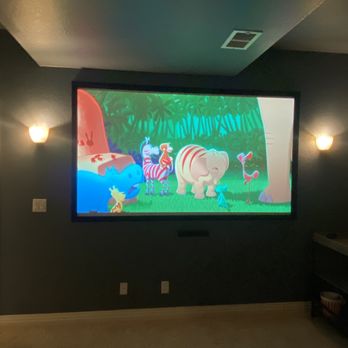 Willis Installs - Projector image. - Home Theatre Installation Near Me