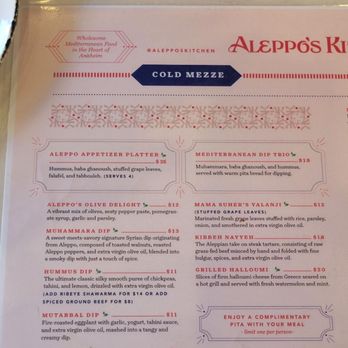 Aleppo's Kitchen - Mediterranean Near Me - Anaheim, California