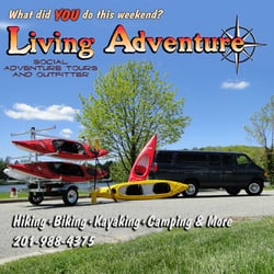 Living Adventure Tours - Adventure Van ready for kayaking, biking, and hiking.