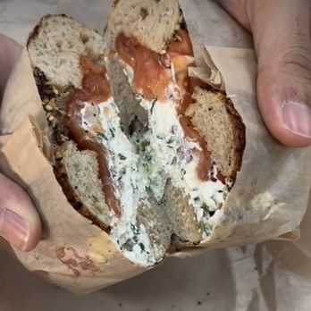 Benchwarmers Bagels And Coffee - Lox bagel - Sandwiches Near Me - Raleigh, North Carolina