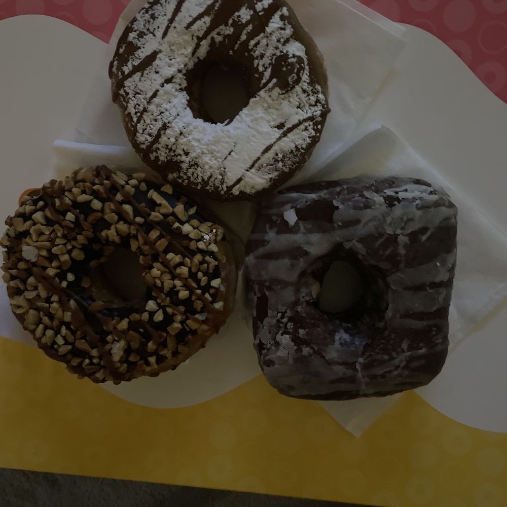 Donuts To Go - French toast Donut, Snickers Donut, and the Chocolate square Donut all are awesome!!! - Donuts Near Me - Sanford, Florida Donuts To Go - French toast Donut, Snickers Donut, and the Chocolate square Donut all are awesome!!! - Donuts Near Me - Sanford, Florida
