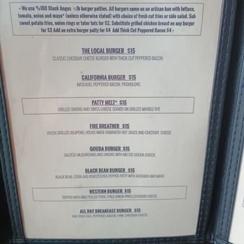 The Local 907 - Menu - Pubs Near Me - Renton, Washington