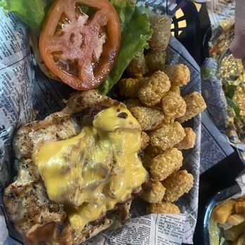 Union Bar & Grill - Mother Clucker and  Tattor tots - Sports Bars Near Me - Tinley Park, Illinois