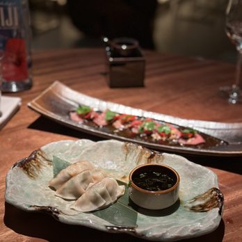 Zuma - shrimp and black cod gyoza, spicy toro - Japanese Near Me - Las Vegas, Nevada Zuma - shrimp and black cod gyoza, spicy toro - Japanese Near Me - Las Vegas, Nevada