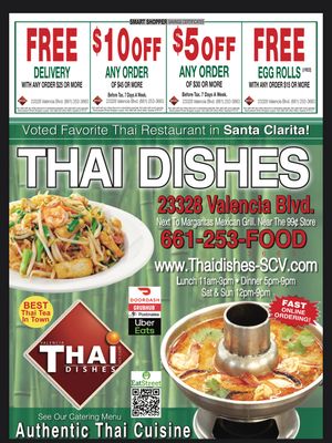 Menu photo 6 Thai Dishes Valencia Valencia, CA
