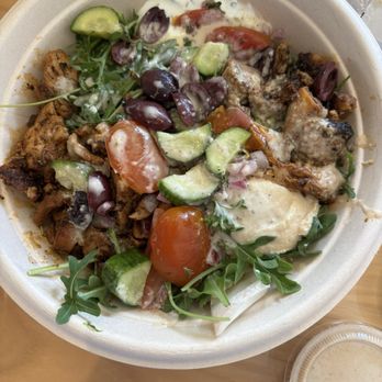 CAVA - Greek Salad side Balsamic Date Vinaigrette! - Salad Near Me - San Antonio, Texas