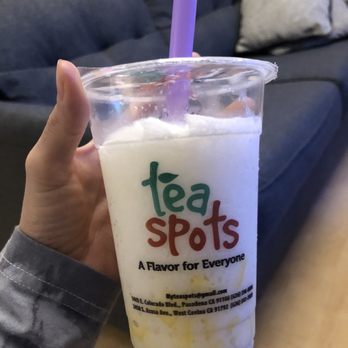 Tea Spots - Vanilla smoothie with fresh mango. Just okay. Pass on the mango next time. Not worth $1.50 extra - Shaved Ice Near Me - Pasadena, California