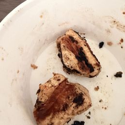 Dry burnt chicken Dry burnt chicken