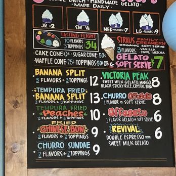 Alameda Scoop - a menu for gelato and dessert - Gelato Near Me - Alameda, California