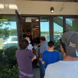 just like the good old days! People in line! just like the good old days! People in line!