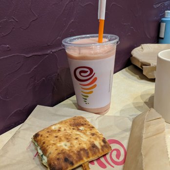 Jamba - Smoothie and breakfast sandwich 3-17-18 - Juice Bars & Smoothies Near Me - Roseville, California Jamba - Smoothie and breakfast sandwich 3-17-18 - Juice Bars & Smoothies Near Me - Roseville, California