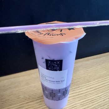 Breaktime Tea - Taro Green Milk Tea - Bubble Tea Near Me - Campbell, California