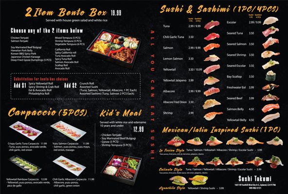 Menu photo 4 Sushi Takumi Upland, CA Menu photo 4 Sushi Takumi Upland, CA