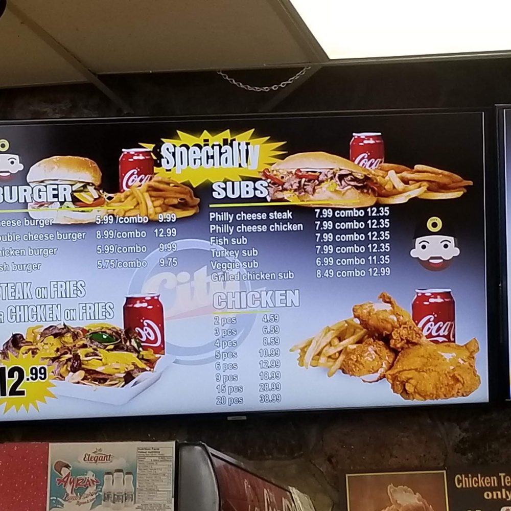 City Fried Chicken - menu and prices - Fish & Chips Near Me - Toronto, Ontario