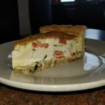 La Baguette - Veggie quiche with spinach and tomato. - Bakeries Near Me - Norman, Oklahoma La Baguette - Veggie quiche with spinach and tomato. - Bakeries Near Me - Norman, Oklahoma