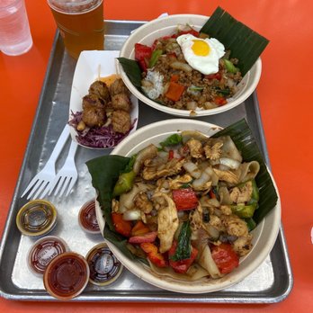 Crushcraft Thai Eats - Kra - pao (Pork fried rice) Phat Ke Mao Drunken Noodles - Thai Near Me - Dallas, Texas