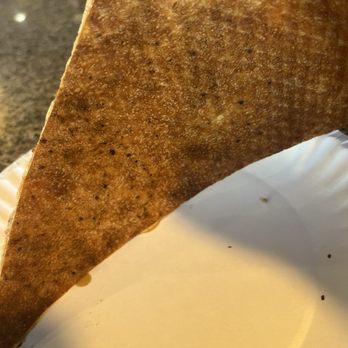 Bellissimo Pizza Cafe - Basic very dry crust. They use screens to bake them. According to most, this is an amateur move. - Pizza Near Me - Williamsburg, Virginia