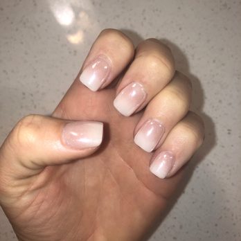 Caesars Nails & Spa - Dip ombré with shimmer - Nail Salons Near Me - Austin, Texas