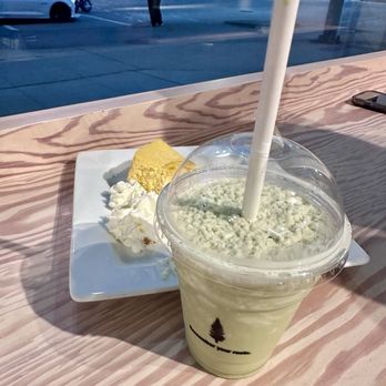 Trees Cheesecake and Organic Coffee - Mango cheese cake and matcha frullato - Desserts Near Me - Surrey, British Columbia Trees Cheesecake and Organic Coffee - Mango cheese cake and matcha frullato - Desserts Near Me - Surrey, British Columbia